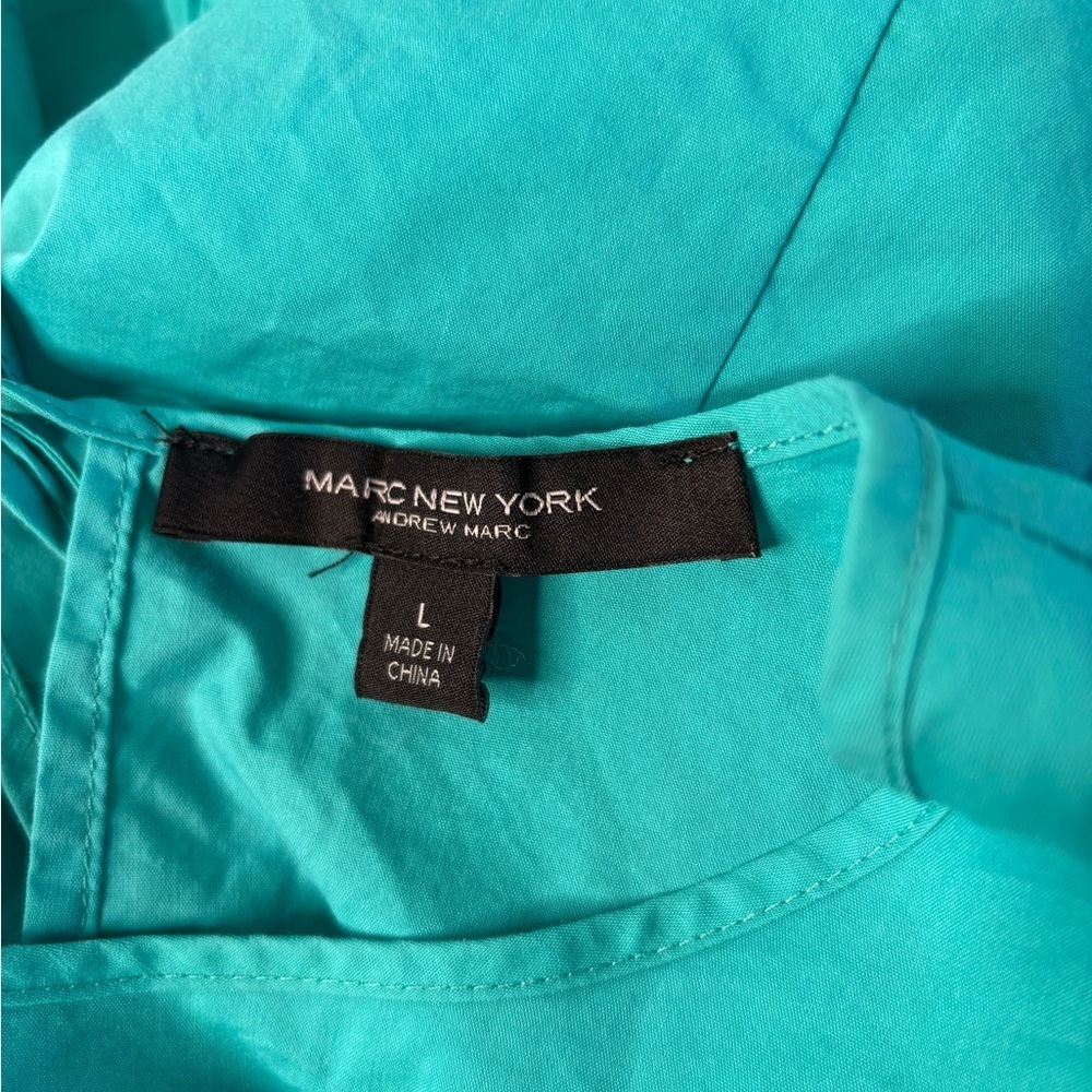 Marc New YorkTeal Ruffled Sleeve Blouse - Picture 9 of 9